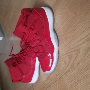 All red "win like 96" Jordan 11